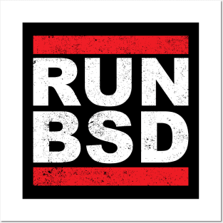 Run BSD Systems Admin Computer Nerd Hackers Posters and Art